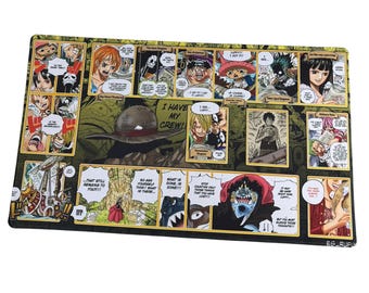 3D2Y One Piece Anime Playmat – TCG Desk Mat, Non-Slip Rubber Base, Gaming Mouse Pad