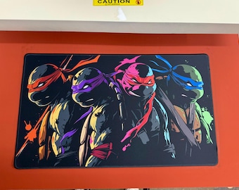 TMNT Commander Playmat (No Zone Layout) - MTG Anti Slip