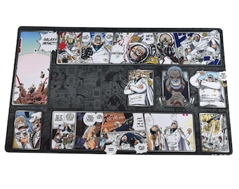 GARP One Piece Anime Playmat – TCG Desk Mat, Non-Slip Rubber Base, Gaming Mouse Pad