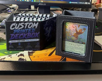 Custom Deck Box |  TCG Storage | Magnetic Detachable Lid