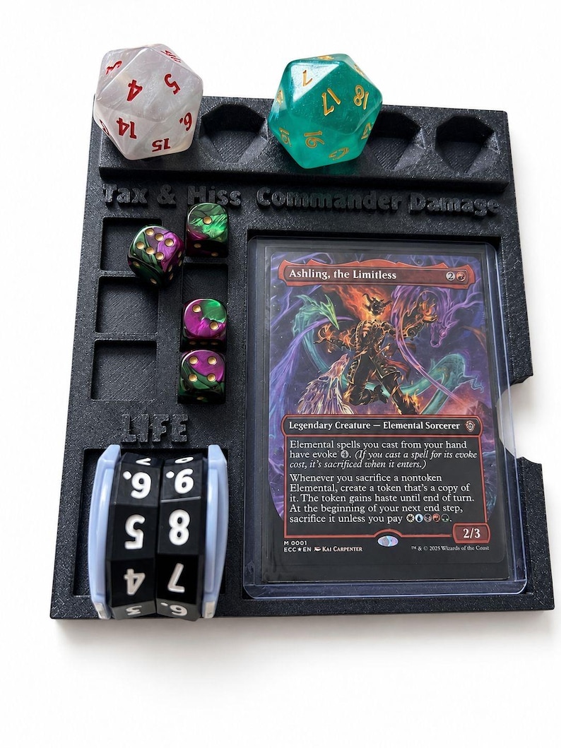 MTG Commander Tray | Magic the Gathering | Command Zone Organizer - Etsy