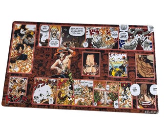 Ace One Piece Manga Playmat – Heart Pirates TCG Desk Mat (24x14)