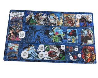 JINBE One Piece Manga Playmat – Heart Pirates TCG Desk Mat (24x14)
