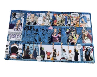 Nefeltari Vivi Manga Panel Playmat – One Piece Card Game Desk Mat (24x14)
