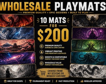 Wholesale Playmat Bundle – 10 Play Mats