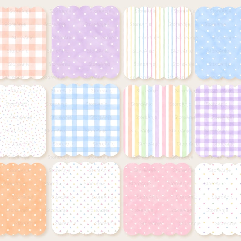 Rainbow Digital Papers • Pastel Watercolor Backgrounds • Cute Sky Paper ...