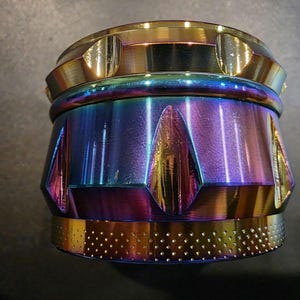 Multi colors Metal Herb Grinder  4 Layers with Mesh Screen  Storage Chamber 63mm in 4 colors Black,Gun Metal finish,Rose Gold,Rainbow