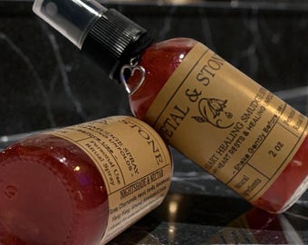 Petal & Stone Heart Healing Room Spray | Smudge Spray | Essential Oil Aromatherapy | Witchy Gift | Smokeless Smudge Spray | Room Fragrance