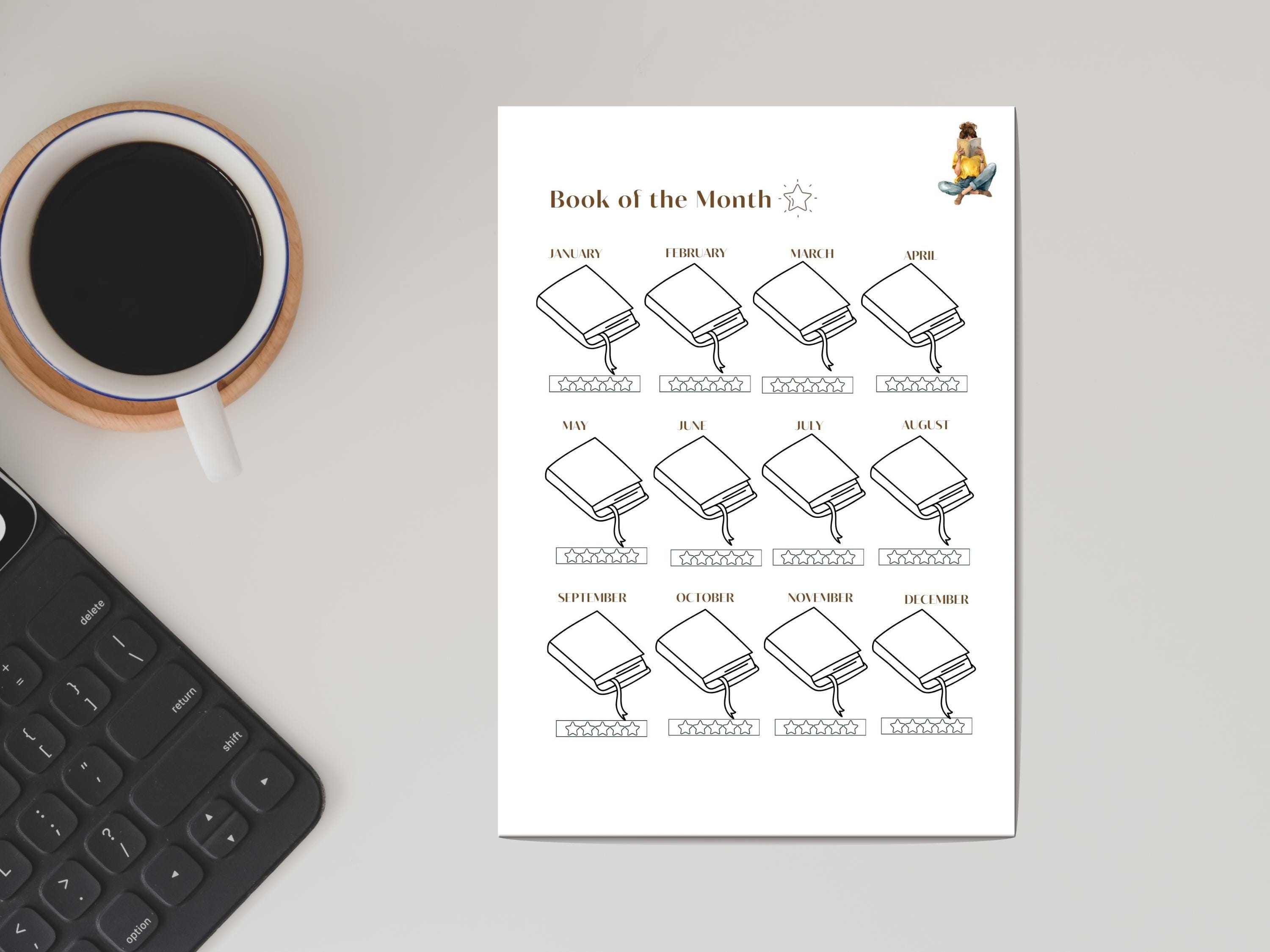 Printable Reading Journal 2026 - Digital Book Tracker & Planner ...