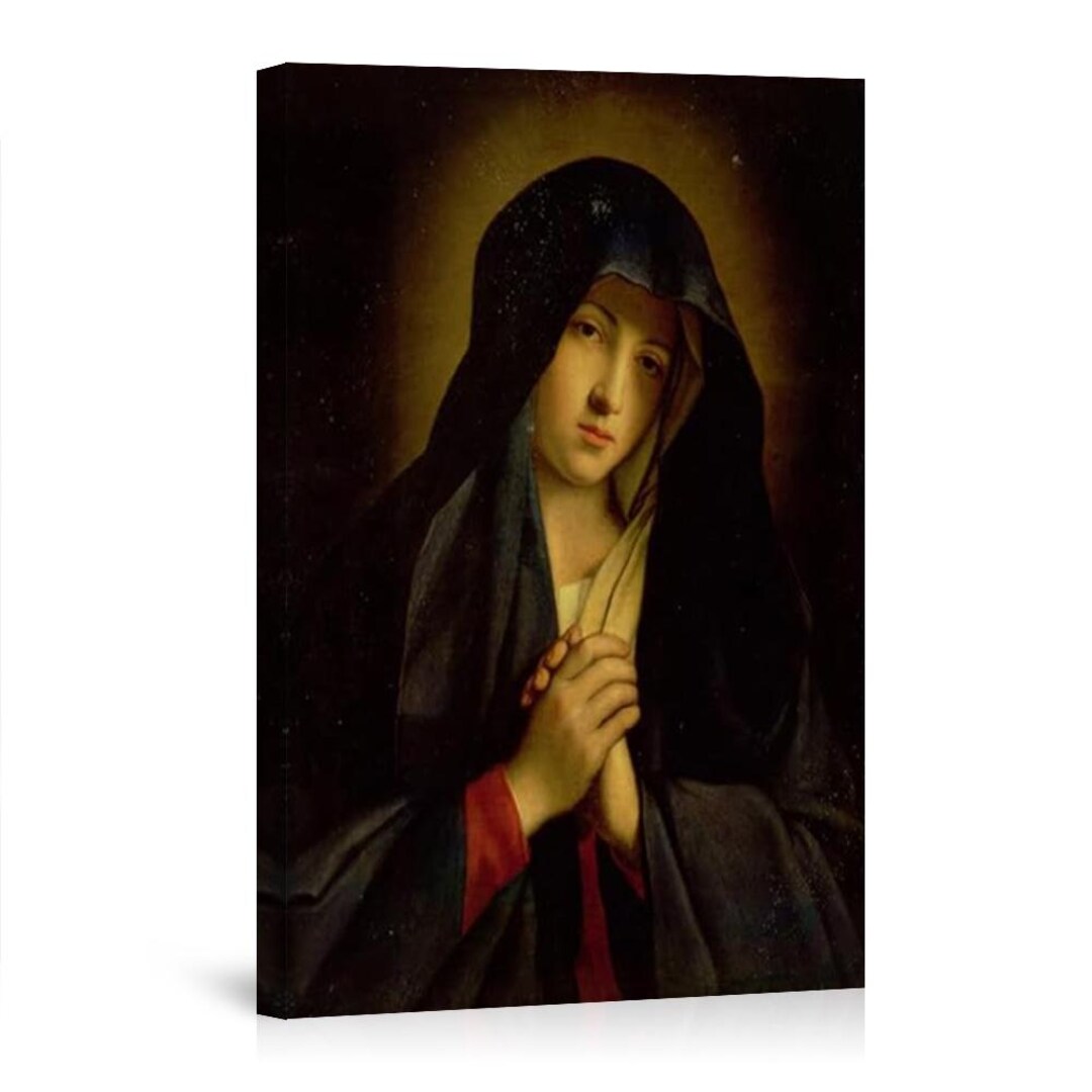 Our Lady of Sorrows Canvas Print, Catholic Wall Art - Etsy
