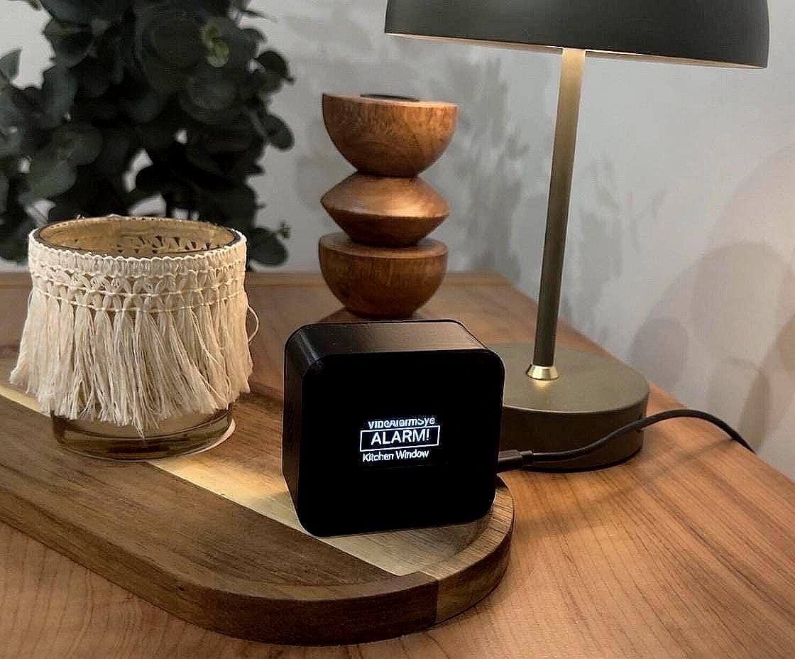 VibeAlarmSys - Display di allarme a vibrazione silenzioso per Home Assistant | Allarme senza sirena | Casa intelligente | Indicatore di allarme | Plug