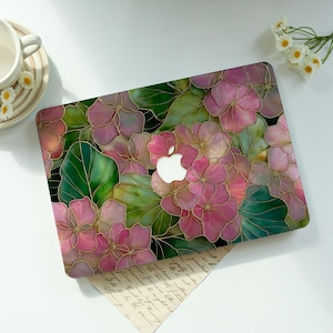 Macbook-skal med vintageblommor, fodral till Macbook Air 13/11 Pro 13/14/15/16 2024 2025, fodral till Macbook 11"/13", fodral till Macbook Neo, nytt laptopfodral