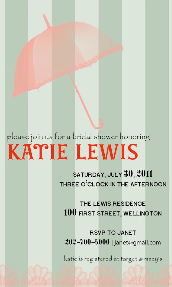 Items similar to FrenchInspired Bridal Shower InvitePrintable on Etsy