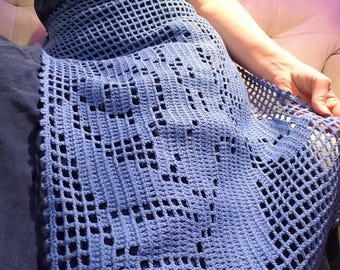 Crochet Apron Filet Lace Layering Belt Cotton Wearable Art Accessory. Boho Cottagecore Hip Scarf. Festival Wrap Skirt Overlay USA Handmade