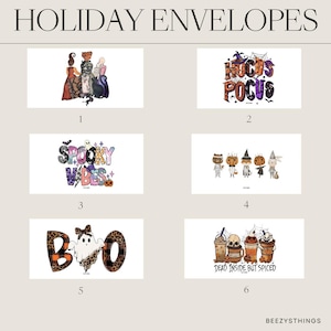 Holiday Envelopes - Halloween