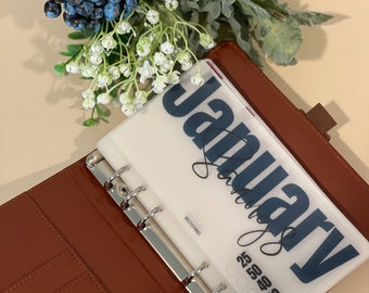 Monthly Savings Challenge -  Deep Colors - Mid Range Denominations