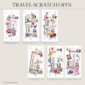 Travel Scratch off Savings Challenges