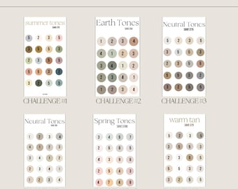 Color Swatch Savings Challenge | Neutral & Earth Tone Cash Stuffing Challenge | Budget Binder Inserts