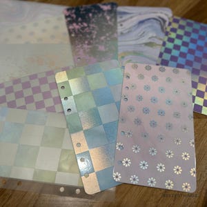 Set of 5 Iridescent Trackers or Envelopes