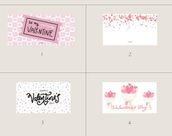 Valentine's Day Matte Vellum Holiday Envelopes