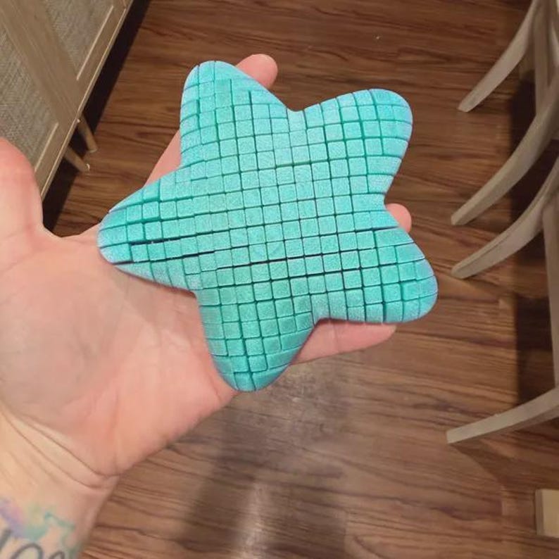 Flexi sjöstjärna STL | 3D-utskriven fidgetleksak | Ledad sjöstjärna | Kiwi sjöstjärna STL | Sjöstjärna STL | Ledad 3D-utskrivbar leksak bild 13