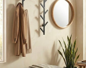 Modern väggkappa i metall – minimalistisk entréhylla