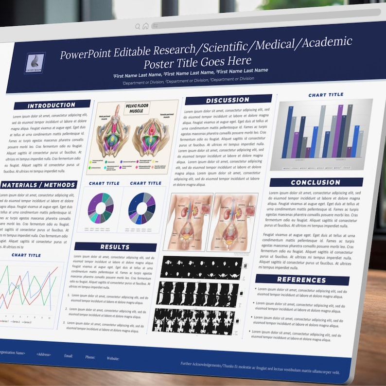 48x36 Research Poster Template Editable Powerpoint | Scientific Medical ...
