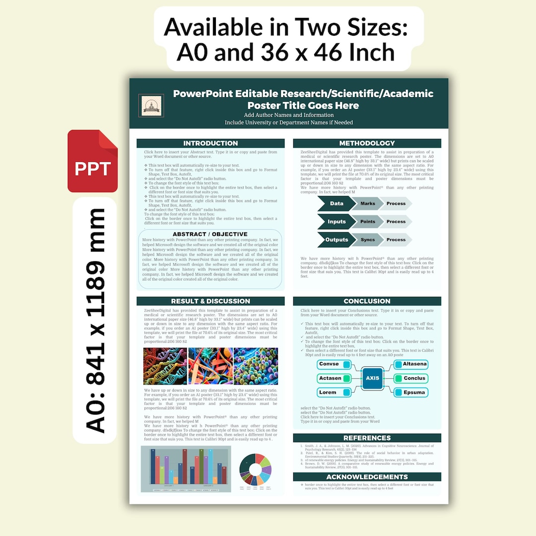 Research Poster Template Powerpoint | Phd Academic Conference Poster ...