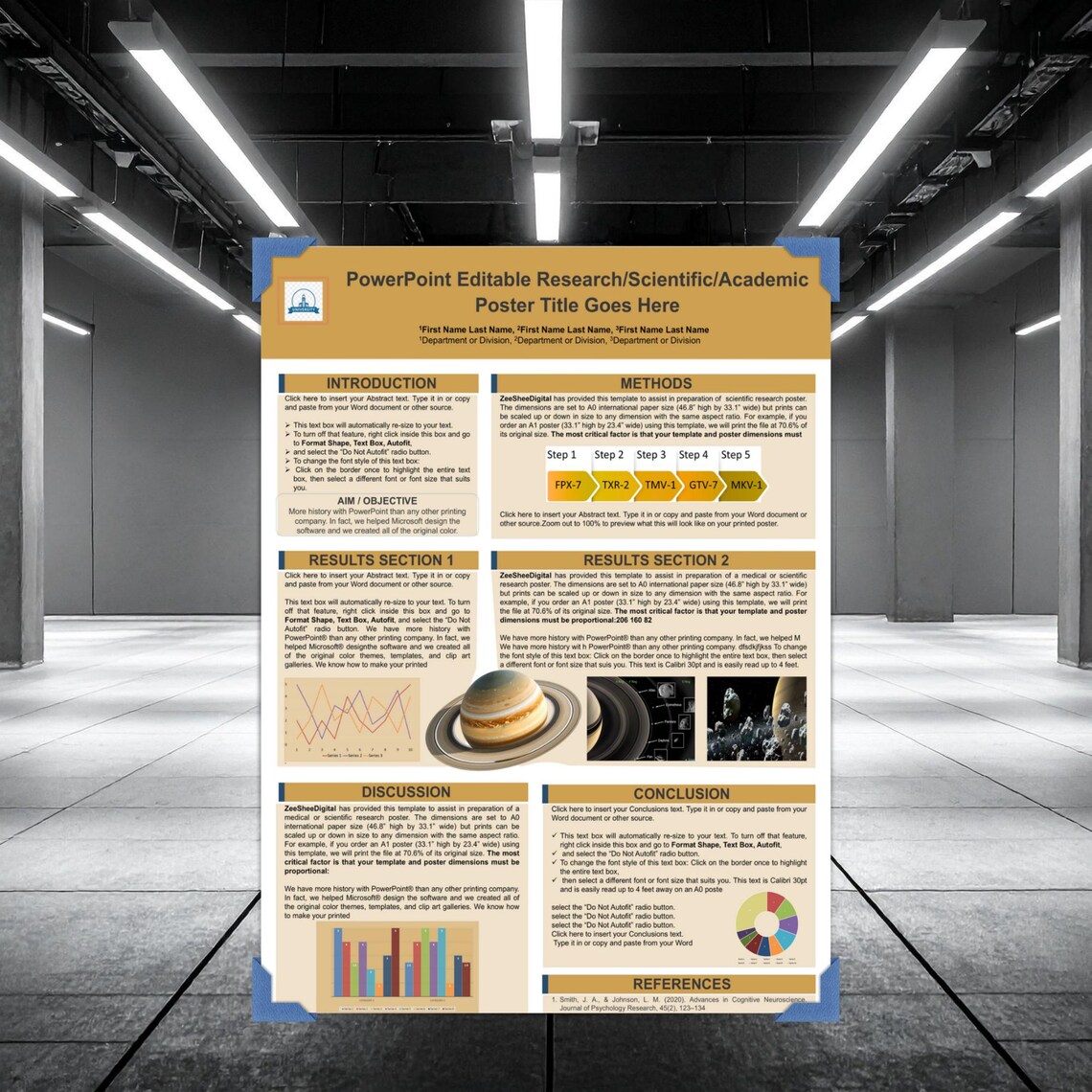 Scientific Poster Template A0 | Editable Powerpoint Academic Research ...