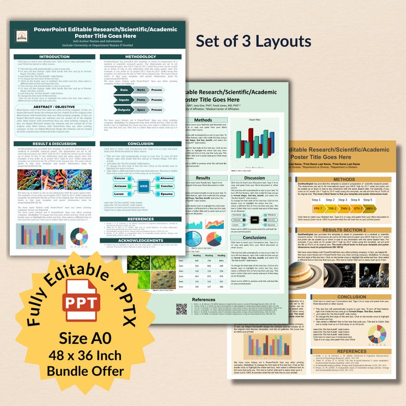 Poster Conclusion Examples Research Poster Template A0 | Editable Powerpoint Academic & Scientific ...