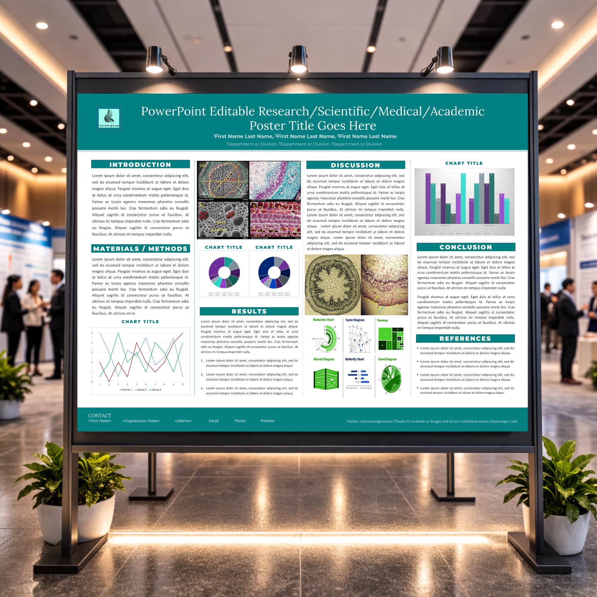 A1 Research Poster Template Editable Powerpoint | Scientific Poster ...
