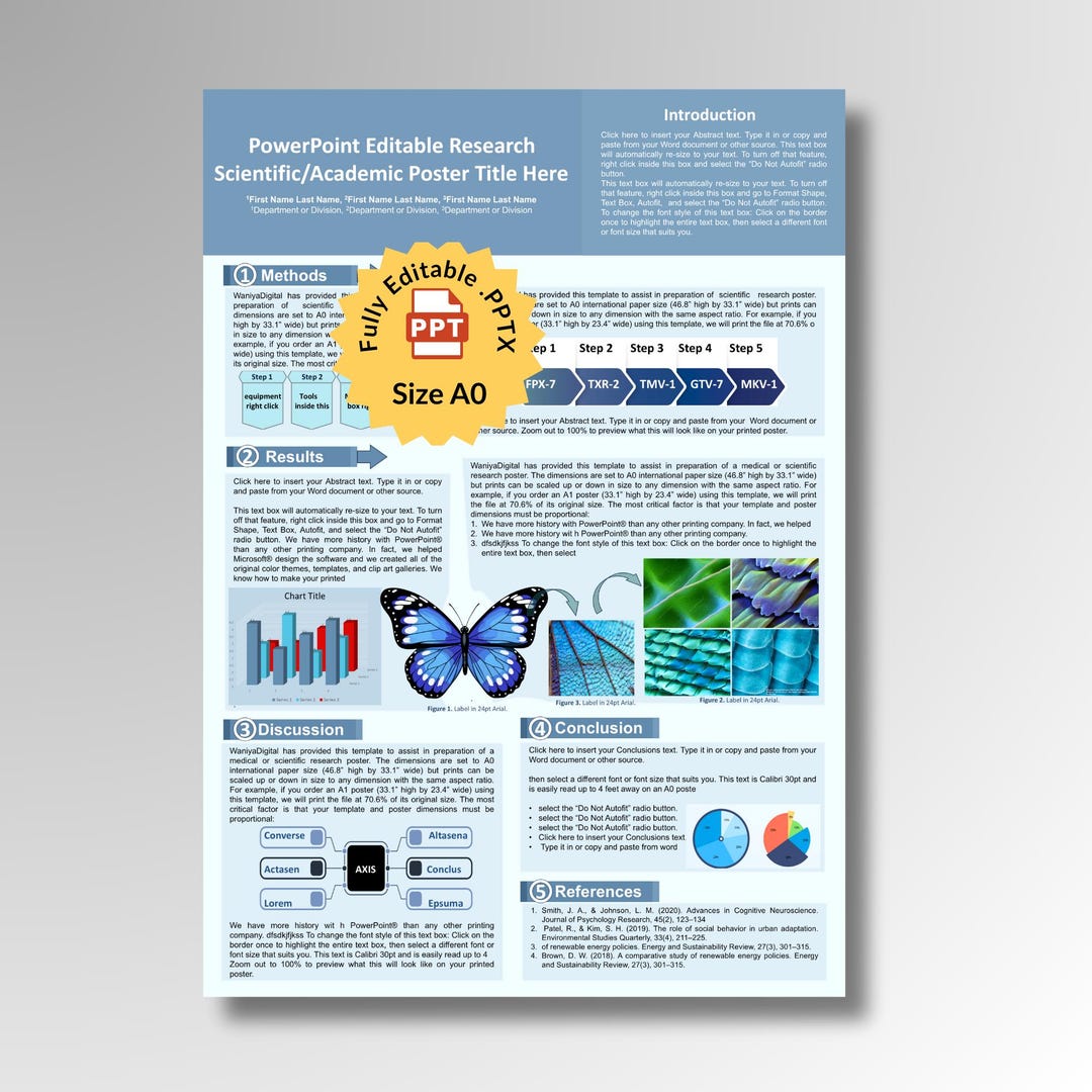Scientific Research Poster Template A0 | Powerpoint Conference Poster ...