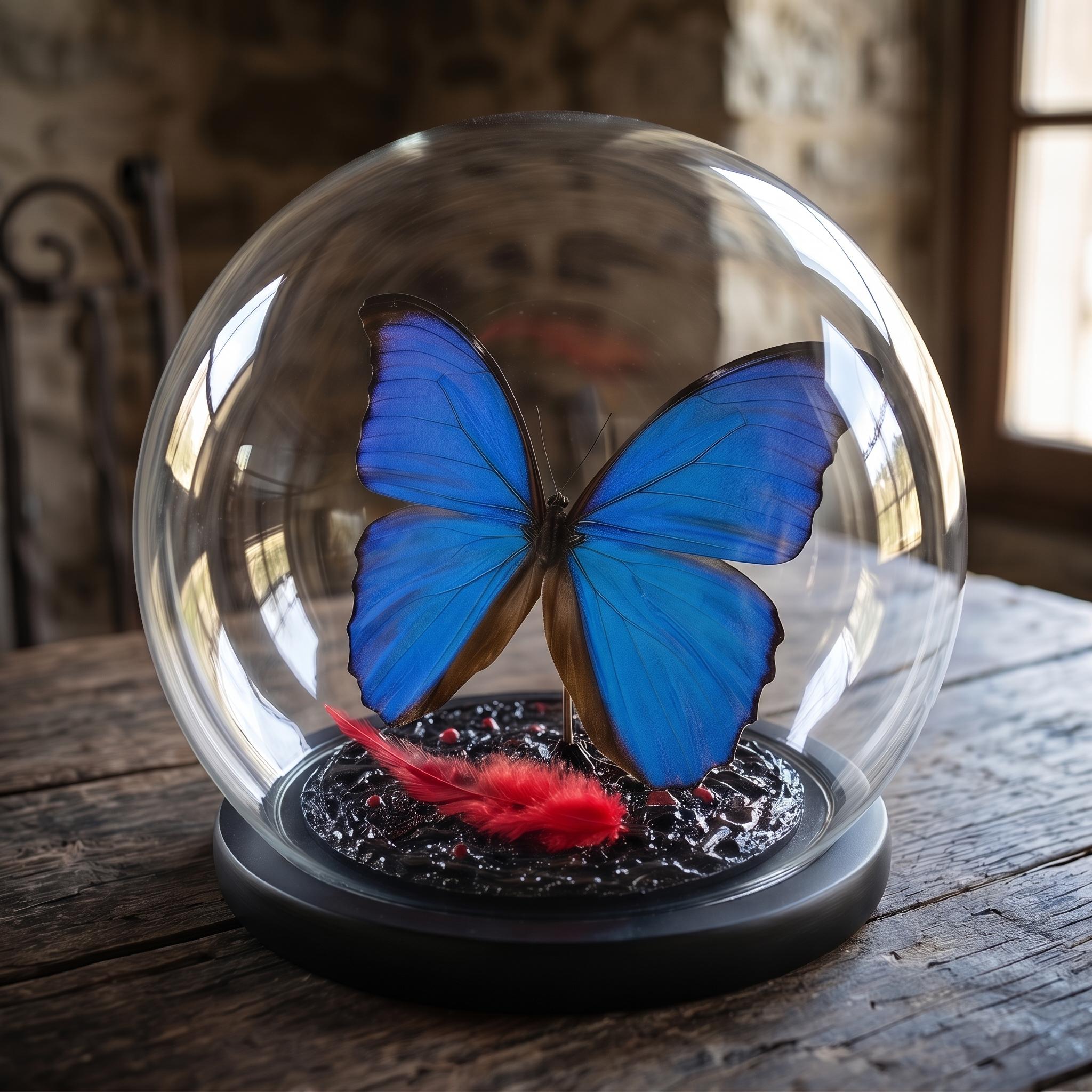Morpho Butterfly Display - Etsy