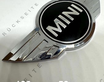 1 logo pourmini-cooper emblème en abs capot ou coffre arrière 120mm x 50mm