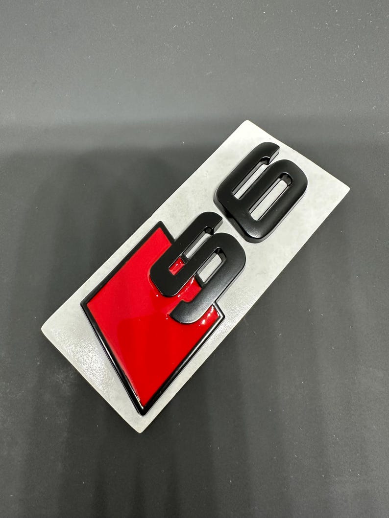 S6 Logo Emblem Sticker Rear Badge Metal Trunk Decals Chrome or Matte ...