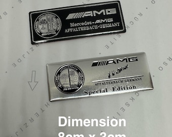 1 AMG emblem logo sticker, 8cm x 3cm
