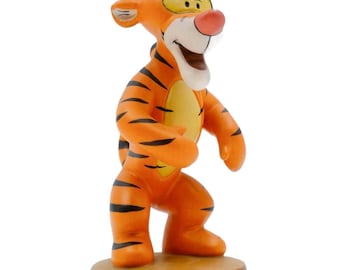 Tigger Hand-Painted Wooden Figurine – Disney Winnie-the-Pooh Series – Vintage Collectible