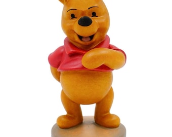 Winnie the Pooh Hand-Painted Wooden Figurine – Disney Winnie-the-Pooh Series – Vintage Collectible