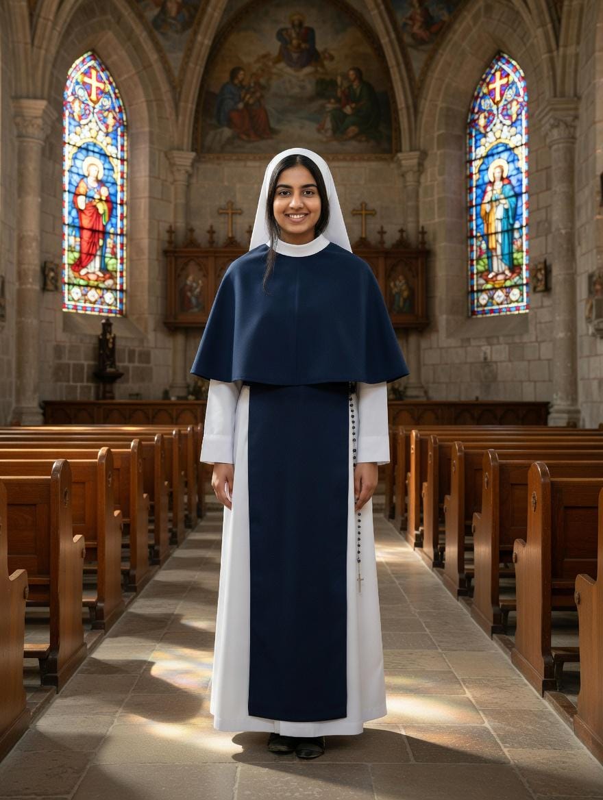 blue nun dress Kids Nativity Virgin Mary | Innkeeper main image 0