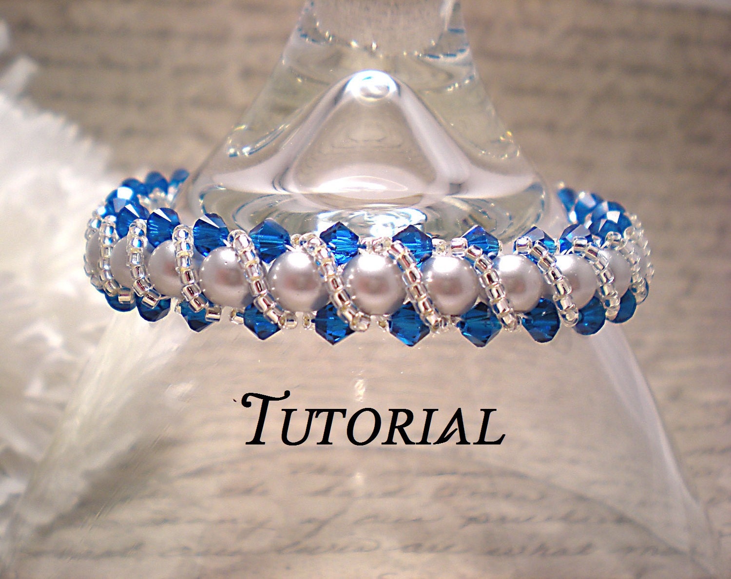 Buy Tutorial PDF Right Angle Weave Swarovski Crystal and Pearl Bracelet  With Twisting Seed Bead Overlay, Instant Download Online in India 