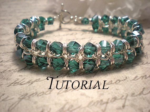 Tutorial PDF Swarovski Crystal Rings Of Saturn Chainmaille.