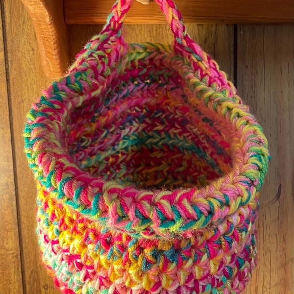 The Collapsible Crochet Basket PATTERN #8 (available for free, details below)