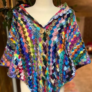 The Magic Scrap Crochet C2C Blanket Shawl PATTERN #4 (available for free, read below)