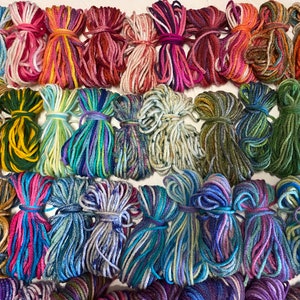 Acrylic Scrap Yarn in Multi, Variegated, Prints, for Crafts, Knitting, Crochet Scrap Projects, Weaving Yarn Art School Projects, Kids Crafts