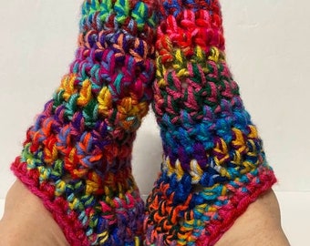 Happy Scrappy Crochet Slippers Magic Scrap Crochet PATTERN #31  (available for free, read below)