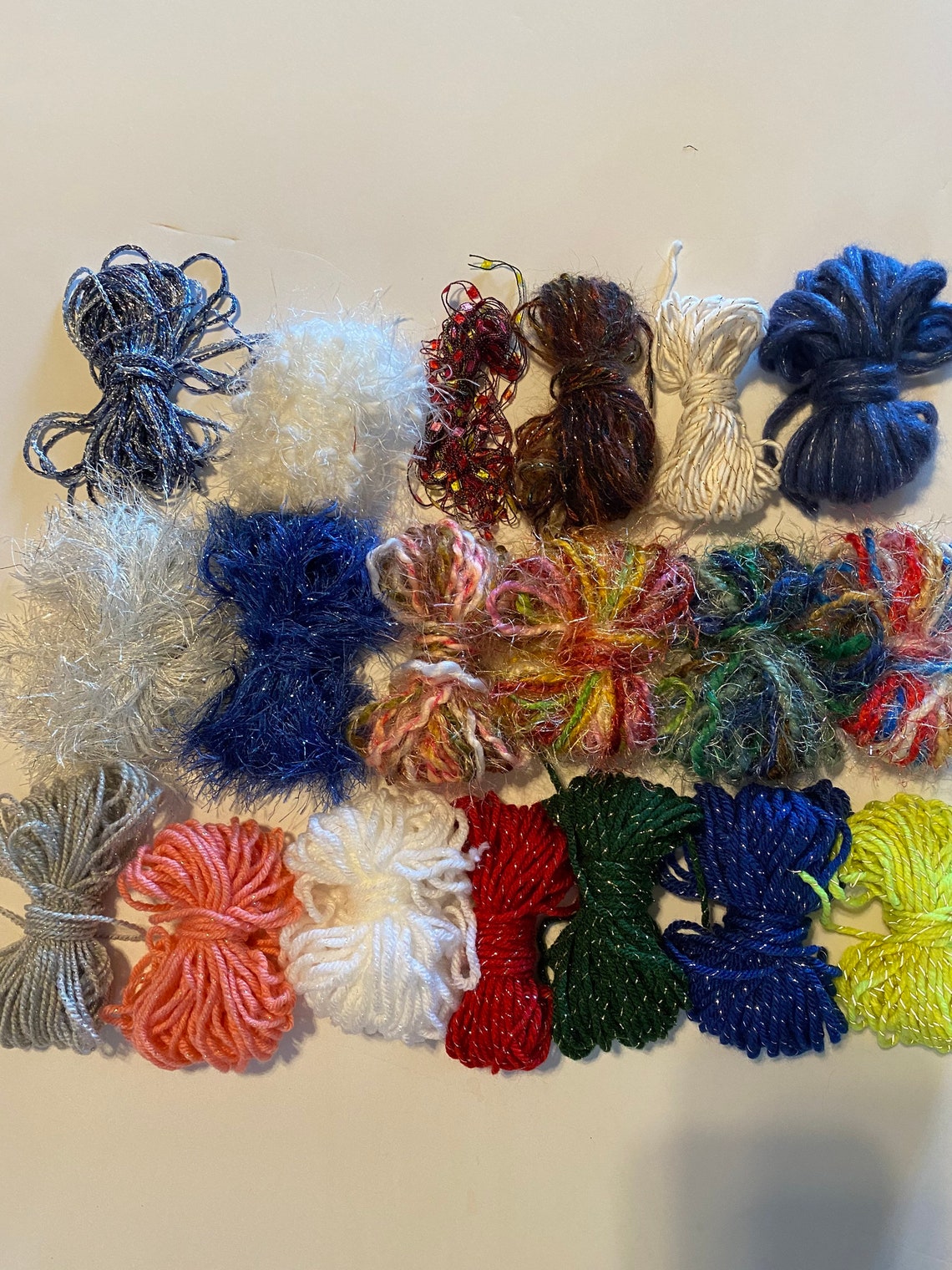 Specialty Scrap Yarn 3.5oz/100g in anything Sparkly for Etsy