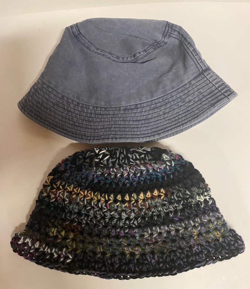 The Chunky Scrappy Crochet Bucket Hat PATTERN 14 available for free, details below image 6