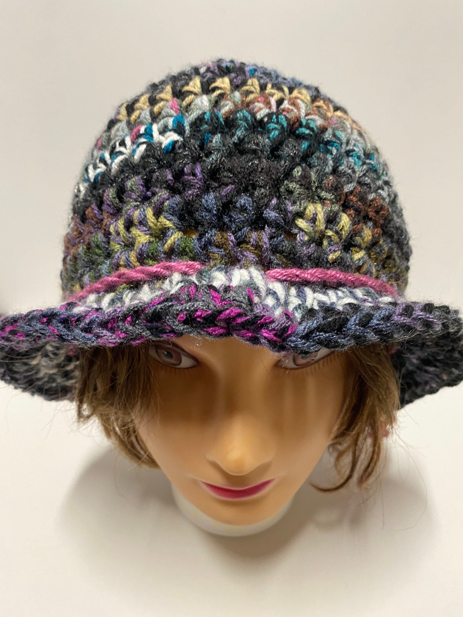 The Chunky Scrappy Crochet Bucket Hat PATTERN 14 available Etsy