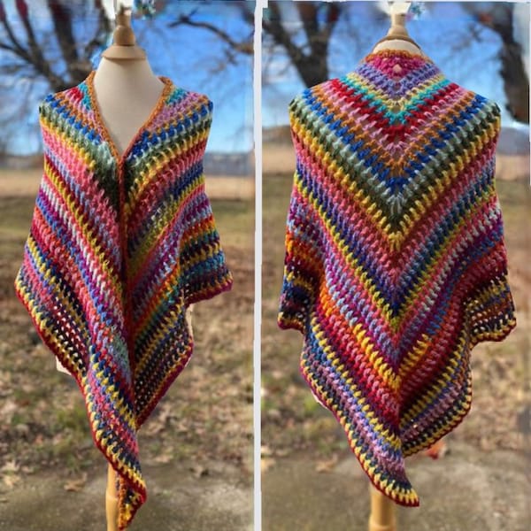 The Magic Scrap Crochet Festival Shawl PATTERN #15 (available for free, read below)
