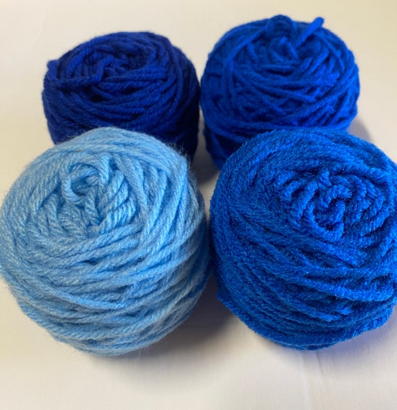 Shades of Blue Yarn 